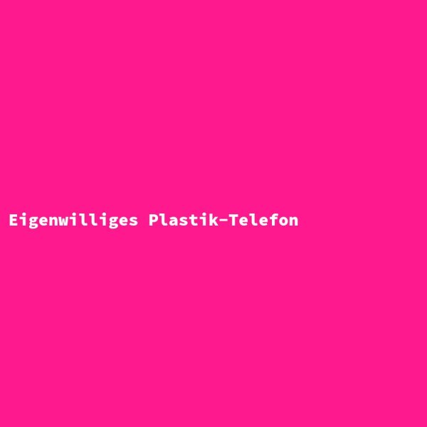 Quirky Plastic Telephone