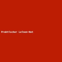 Praktischer Leinen-Hut