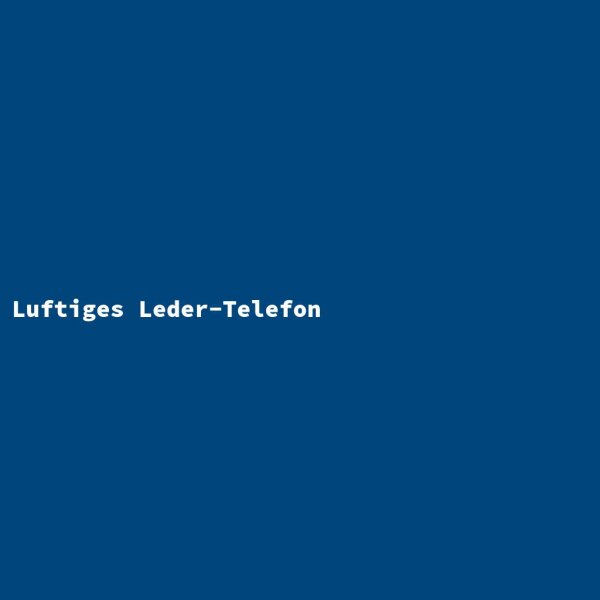 Airy Leather Telephone