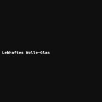 Lebhaftes Wolle-Glas